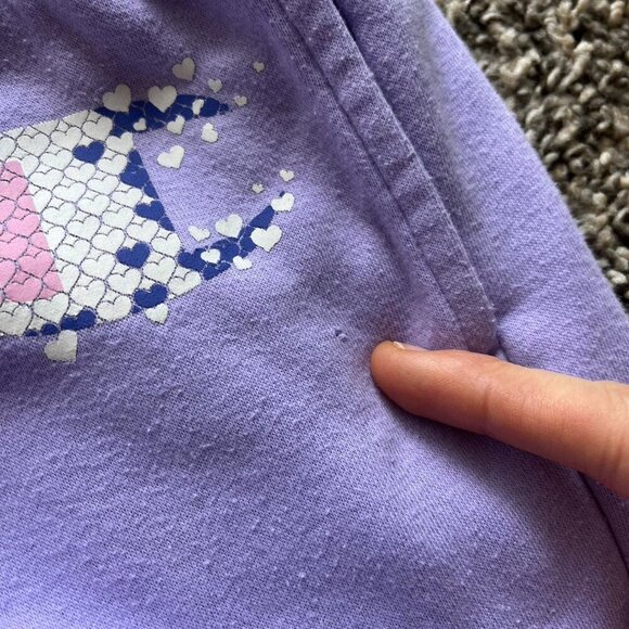 Champion Purple Sweatpants with Pink Details – Kids Size 5T – Fleece Joggers - Picture 4 of 6